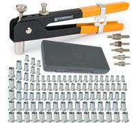 Pinza Per Rivetti Manuale M3 M4 M5 M6 M8 Set Con Rivetti Valigetta