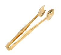 Pinza per Servire in Acciaio Inox Dorato, Lunga e Antiscivolo | Forma a Gatto, Design Allungato e Spesso, per Buffet, Barbecue, Verdure e Antipasti