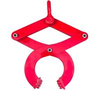 Pinza per sollevamento marmo Estrattore for pallet, piastra di foratura in acciaio legato, cesoia singola in acciaio rosso, attrezzo di traino for gancio a catena for carrello elevatore(1T)