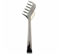 Pinza per Spaghetti in Acciaio Inossidabile, Controllo Pasta Sicuro | Argento, Design Compatto, per Lasagne e Servizio Caldo in Eventi, Catering e Ristorazione