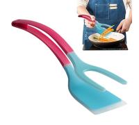 Pinza per spatola per la restituzione degli alimenti, doppia funzione, manico ergonomico per colazione, pesce toast frittata frittella pancake