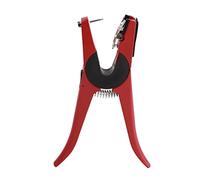 Pinza per Tag di Bestiame di Maiale Efficiente per Tag di Bestiame con Robusta Costruzione in Lega e Manico Ergonomico per Animali da Allevamento Come una Capra di Pecora da Mucca in Rosso