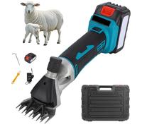 Pinza Per Tosatura A Batteria, Pinza Per Tosatura Elettrica Professionale, 6 Velocità Regolabili, Velocità Di Corsa/min: 2800, Adatta Per Pecore E Capre Da Fattoria,9 teeth