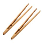 Pinza per tostapane in legno, lunga pinzetta per tè, pinze per tè, pinze per alimenti da cucina, 2 pezzi, pinze per toast in legno professionale