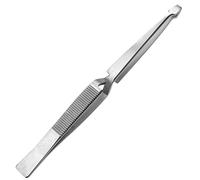 Pinza per Zecche - Pinzetta per rimozione zecche - Di versione lungo - Acciaio inox