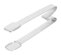 Pinza per Zucchero in Acciaio Inox, Compatta, per Ghiaccio | Argento, Multiuso per Cubetti e Zollette, Adatta a Feste e Campeggio, Presa Precisa