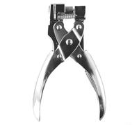 Pinza perforatrice a forma di T per carte e carta in PVC, in lega di zinco, perforatrice manuale con manico antiscivolo, spessore massimo 2 mm per rilegatura ad anelli, badge identificativo, colore