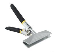 Pinza piegatrice per lamiera, aggraffatrice manuale e crimpatrice con impugnatura dritta e gomito, larghezza ganasce 75 mm e 150 mm, acciaio al cromo vanadio per L (C)