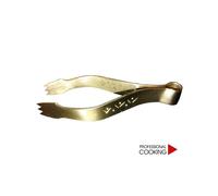 Pinza pinzetta pasta ottone sardo artigianale per decorazioni pasta pane