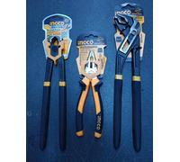 Pinza poligrip da mm 300, pinza universale da mm 180 e tenaglia da mm 250 INGCO