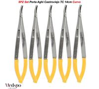 Pinza Porta Aghi Micro Castroviejo Curvo TC Pinza Oftalmica Chirurgia Dentale CE