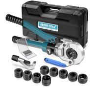 Pinza professionale per tubi di rame a V e profilo TH con tagliatubi e sbavature, pinza a mano per tubi in rame, con V12 V15 V18 V22 V28 e TH16 TH20 TH26 TH32, blu
