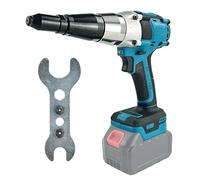 Pinza rivettatrice a batteria compatibile con Makita 18 V, pinza automatica per rivetti elettrici senza spazzole per rivetti ciechi da 2,4 - 4,8 mm (senza batterie)