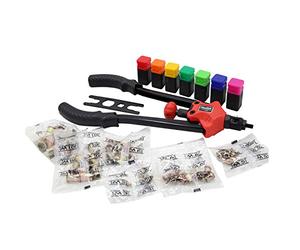 Pinza rivettatrice per dadi ciechi rivetti con 7 punte Set di rivetti ciechi