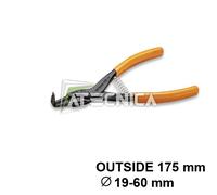 Pinza seeger becchi piegati 90° Beta 1038 175 mm anelli elastici alberi esterni