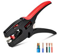 Pinza Spelafili Automatica, Spelafili Elettricista 2 in 1, Spellacavi Elettrici con Ganasce Autoregolanti, Lunghezza Regolabile, Leggera e Portatile, per Cavi,Fili 0,03-10mm²