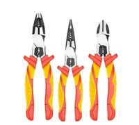 Pinza spelafili isolata da 8 pollici, tronchese for cavi Cr-V, utensile professionale for elettricisti, crimpatrice e tronchese for cavi(Needle LTL1603)