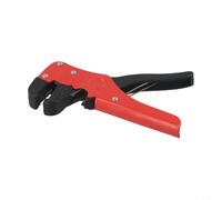 Pinza spelafili multifunzionale e pinza crimpatrice per cavi a nucleo singolo e multi filo con manopola regolabile rosso nero strumento in acciaio da 168 mm