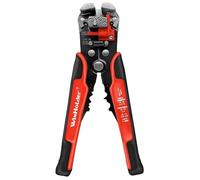 Pinza spelafili multifunzionale for taglio cavi, crimpatrice automatica manuale ad alta precisione for terminali, tagliacavi(Red)