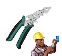 Pinza spelafili per cablaggio elettrico,Pinza spelacavi e pinza crimpatrice per cavi - Pinze di trazione antiscivolo per tirare i fili, elettricista manutenzione auto industriale officina e garage