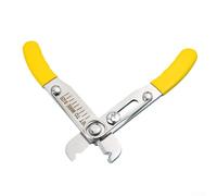 Pinza spelafili regolabile 0,5-4,0 mm con impugnatura ergonomica gialla per cavi in fibra ottica e attività di cablaggio elettrico