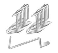 Pinza stringicavo in metallo resistente da 0,6 cm | Set di 20 tendicavo per recinzioni agricole, per esterni, giardino, sentiero, cortile, fattoria, patio, prato
