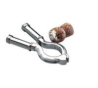 Pinza Tappo Apri Champagne Spumante Professionale Rivestita in Argento 925% Puro Made in Italy Lunghezza mm.120 con Box 707LB