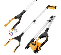 Pinza Telescopica con Punta Magnetica, 81 cm Pinza Telescopica Pieghevole, Pinza Prendi Oggetti, Pinza Lunga Prendi Oggetti per la Raccolta della Spazzatura, Raccogli Oggetti da Terra per Anziani