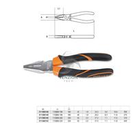 Pinza Universale Grande Effetto Cromata Impugnatura Bimateriale - Beta 1150BM