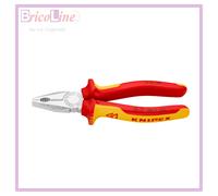 KNIPEX - Pinza universale, esecuzione cromata isolata a norme VDE 180