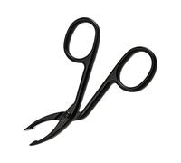 Pinzas curvas para cejas - Pinzas de punta de ceja en forma de tijera de acero inoxidable | Tijera multiusos para cejas, maquillaje, herramientas para el cuidado de la cara, punta recta plana para rec