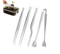 Pinzas De Jardinería Resistentes - Pinzas Antideslizantes Para Plantas, Herramienta De Trasplante De Plántulas Para Plantación De Precisión, Cuidado De Bonsái | Para Plantas De Interior