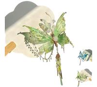 Pinzas para el cabello con alas de hada grandes, Pinza con borlas de mariposa, accesorios para el cabello con borlas preciosos y exquisitos, para fiestas, cosplay y sesiones de fotos (B-3)
