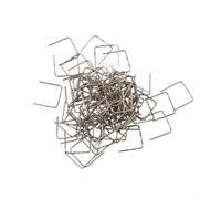 Pinzatrice a caldo ad alte prestazioni, 100 pezzi, per riparazione paraurti auto, chiodi in acciaio inox per riparazioni efficaci (graffette piatte da 0,8 mm)
