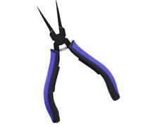 Pinze a becchi piatti in acciaio, ideali per progetti di assemblaggio di gioielli e piccole riparazioni elettroniche, pinze a ganascia liscia