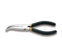 Beta Pinza a becchi piatti 1164 - lunghissimi piegati, zigrinati, manici PVC antiscivolo 160 mm