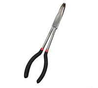 Pinze a becco appuntito allungato, in acciaio per utensili da 27,9 cm con naso curvo regolabile da 25°/45°/90°, impugnatura ergonomica antiscivolo per la creazione di gioielli e Preci (curva a 90