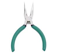 Pinze a becco curvo, kit di strumenti per perline, tagliafili, aghi e pinze in metallo, strumento di raccolta per gli appassionati ergonomici