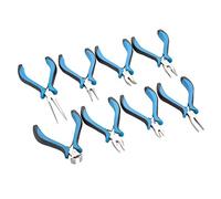 Pinze a Becco D'ago, 8pcs Set di Pinze per Gioielli Strumento di Riparazione di Gioielli Pinze per Acciaio Tagliafili Naso Piatto Pinze per Taglio Diagonale