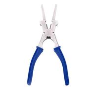 Pinze a becco lungo da 20,3 cm, pinze a becco ad ago CR-V, ganasce seghettate a 3 zone in acciaio di alta qualità per serraggio, serraggio e allentamento, impugnature comode (1 pezzo)