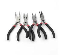 Pinze a becco lungo/tondo piatto/piegato for la creazione di gioielli, collane, bracciali, 1 pz.(B02824-12.5cm)