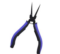 Pinze a becco piatto a becco piatto, struttura in acciaio resistente, per aggiustamenti di gioielli fini e aggiustamenti di gadget per uso prolungato, pinze a ganascia liscia