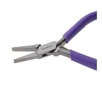Pinze a becco piatto con manico viola.