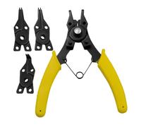 Pinze a cerchio robuste 4 in 1 per clip interne ed esterne | Strumento Per Anelli In Metallo Per Casa, Lavoro, Meccanica Automobile, Riparazione Motore, Gioielleria, Elettrico, Tubi