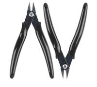 Pinze a collo diagonale di qualità industriale, confezione da 2 - Pinze a spruzzo in acciaio ad alto tenore di carbonio, adatte per riparazioni elettroniche, fai da te, taglio di guide in