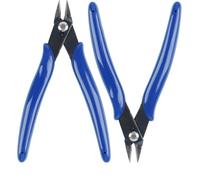 Pinze a collo diagonale di qualità industriale, confezione da 2 - Pinze a spruzzo in acciaio ad alto tenore di carbonio, adatte per riparazioni elettroniche, fai da te, taglio di guide in