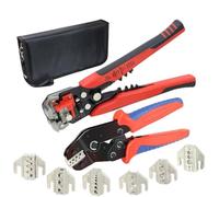 Pinze a cricchetto SNX con ganasce intercambiabili for terminali XH2.54/DuPont2.54/2.8/4.8/6.3/non isolati/a ghiera(SNX-48BSW 6J Y1R kit)