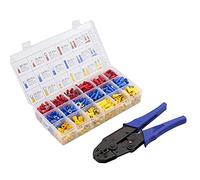 Pinze a crimpatura Pinze utensili a crimpare con terminali di cablaggio isolati da 700pcs Connettori Kit assortimento Assortimento Set di morsetto ad alta precisione Per il fai da te e la riparazione
