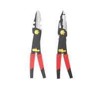 Pinze a doppia testa per elettricisti multifunzionali da 20,3 cm, pieghevoli, per tagliare fili di ferro, forbici, pinze magiche di conversione (2 pezzi)