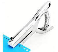 Pinze a foro singolo in metallo 6 mm argento perforatore ad alte prestazioni per carte di carta e lega di zinco PVC con capacità di punzonatura fino a 20 fogli